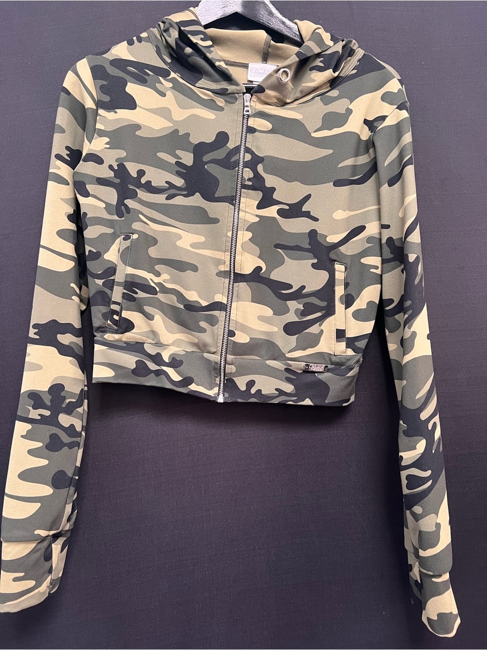 Bombshell Sportswear Camo Zip Up Hoodie